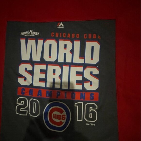 Chicago Cubs World Series Receiving Blanket - Picture 1 of 3